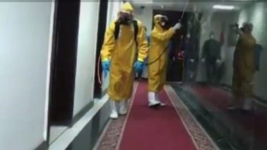 صورة (فيديو) تعقيم وزارة التجارة والصناعة لمواجهة كورونا