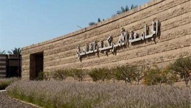 صورة إعلان مرصد المرأة المصرية في مجالس الإدارة بالجامعة الأمريكية