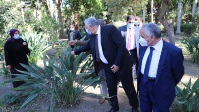 صورة وزير الزراعة يتفقد حديقة الزهرية بالزمالك ويوجه بتطويرها  وفتحها امام الزائرين
