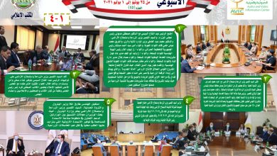صورة أهمها الاستعداد لعيد الأضحى ومتابعة” الدلتا الجديدة”.. حصاد الزراعة في اسبوع