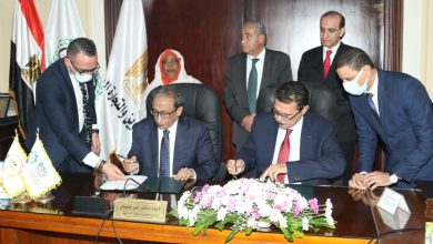صورة بالصور.. تعاون بين “التموين ” ومجلس الوحدة الإقتصادية العربية