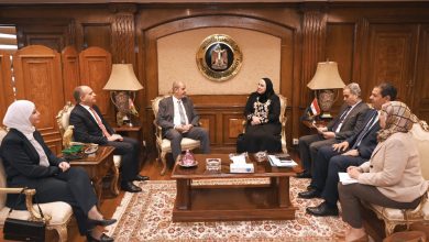 صورة تفاصيل لقاء وزيرة التجارة والصناعة مع  نظيريها الليبي والاردنى