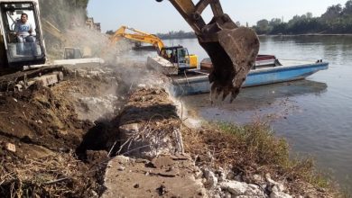 صورة “الري” : إزالة 40الف مخالفة لتعديات على نهر النيل في المحافظات
