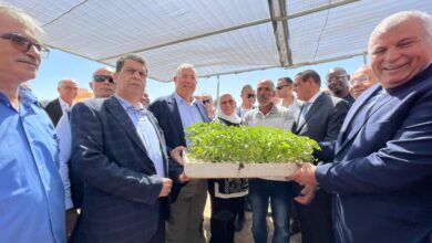 صورة وزراء الزراعة والتضامن والتنمية المحلية ومحافظ الوادى الجديد يفتتحون مركز التنمية المستدامة بالوادي الجديد