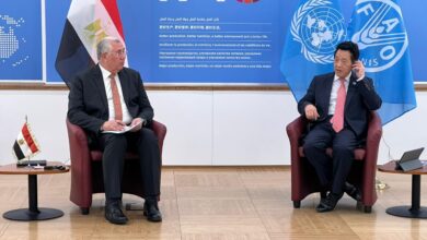 صورة تفاصيل لقاء وزير الزراعة المصري مع مدير منظمة الاغذية والزراعة “الفاو