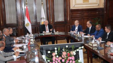 صورة وزير الزراعة يعقد اجتماعا لتشجيع المزارعين على استخدام الميكنة الحديثة