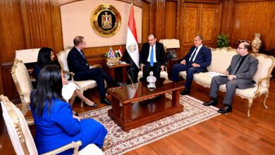 صورة تفاصيل تفاصيل لقاء وزير التجارة والصناعة مع سفير بريطانيا بالقاهرة
