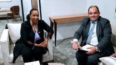صورة تفاصيل لقاء وزير التجارة والصناعة مع  المدير التنفيذي لمركز التجارة الدولية على هامش قمة المناخ