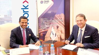 صورة بهدف دعم  التحول الرقمي.. تعاون بين “QNB الأهلي” بمصر ونتورك انترناشيونال