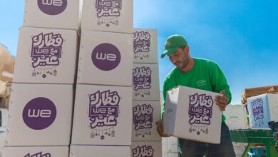 صورة بنك الطعام  يتعاون مع المصرية للاتصالات لدعم 21 مائدة رحمن وتجهيز 200 ألف كرتونة مواد غذائية
