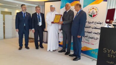 صورة ” الزراعيين العرب” يستعرض المشروعات  المصرية لتحقيق الامن الغذائي(صور)