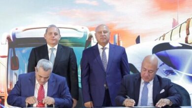 صورة بروتوكول تعاون بين البنك الأهلي المصري وجهاز تنظيم النقل البري الداخلي والدولي