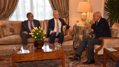 صورة أبو الغيط يطالب وفد الكونجرس الأمريكي بممارسة الضغط على اسرائيل لوقف الحرب على غزة