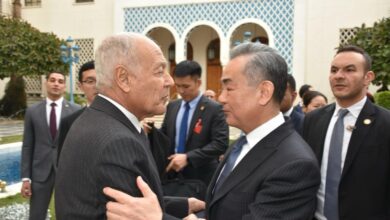 صورة أبو الغيط يستقبل وانج يي وزير خارجية جمهورية الصين الشعبية