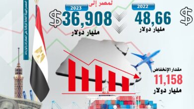 صورة صادرات مصر السلعية تسجل 35 مليار و631 مليون دولار خلال عام 2023