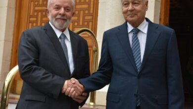صورة ابو الغيط يستقبل رئيس دولة البرازيل 