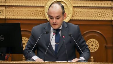 صورة وزير التجارة والصناعة يستعرض أمام الجلسة العامة لمجلس الشيوخ خطة ورؤية الوزارة