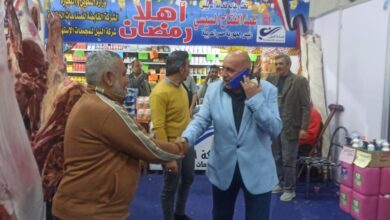 صورة رئيس حي العمرانية يشن حملات على الشوارع الرئيسية ويتابع اهلا رمضان(صور)