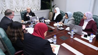 صورة وزيرة التضامن تبحث مع مدير مكتب منظمة العمل الدولية التصدي لقضية عمالة الأطفال