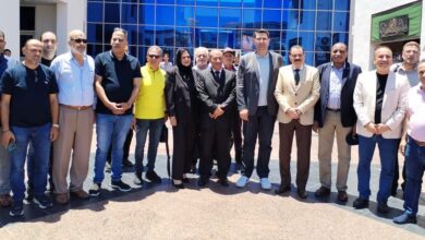 صورة زياره استطلاعية لبنانيه للاطلاع على التجربة المصرية في الاستزراع السمكى