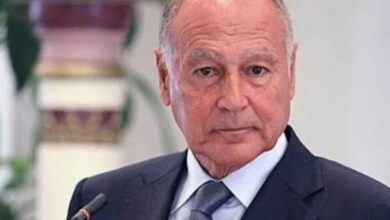 صورة امين الجامعة العربية يدعو للتعامل الايجابي مع جهود وقف إطلاق النار في غزة