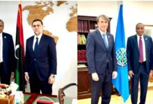 صورة الدخيري يلتقي الرئيس التنفيذي للمجلس الدولي للزيتون وسفير ليبيا لدى اسبانيا