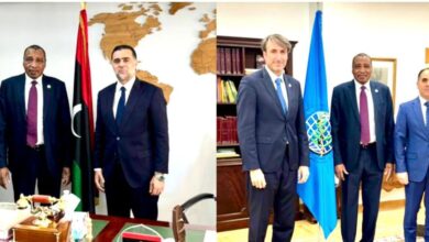 صورة الدخيري يلتقي الرئيس التنفيذي للمجلس الدولي للزيتون وسفير ليبيا لدى اسبانيا