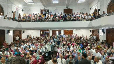 صورة انعقاد الجمعية العمومية لنقابة البيطريين بعد اكتمال النصاب القانونى بحضور 584 عضو