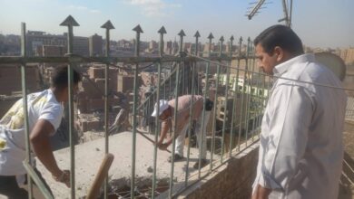 صورة ازالة مخالفات البناء في حي العمرانية.. واجراءات قانونية ضد المخالفين