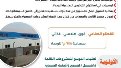 صورة التنمية الصناعية تعلن عن طرح وحدات الصناعية كاملة التجهيزات بالمجمع الصناعي بالفيوم