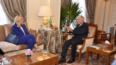 صورة أبو الغيط لمنسقه الأمم المتحدة التهجير مرفوض وبديله إعمار غزة في أسرع وقت