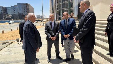 صورة رئيس البنك الزراعي المصري يتفقد الأعمال النهائية في المقر الجديد بالعاصمة الإدارية تمهيداً لافتتاحه