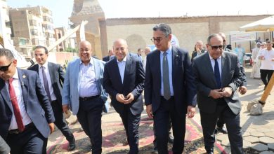 صورة افتتاح سوق اليوم الواحد فى مرحلته الثانية بمنطقة الجمالية بالقاهرة
