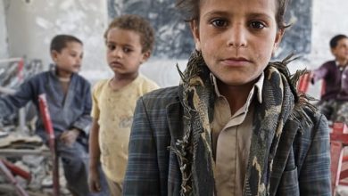 صورة وكالة الأنباء الصينية: أطفال اليمن يصارعون من أجل التعلم 