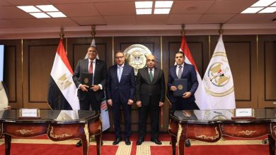 صورة البنك الأهلي المصري يفتتح قاعات التقاضي الالكترونية