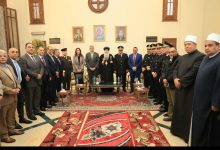 صورة محافظ الجيزة يزور مقر مطرانية شمال الجيزة للتهنئة بعيد الميلاد المجيد