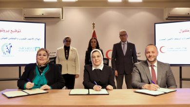 صورة  الأهلي المصري يوقع بروتوكول تعاون مع الهلال الأحمر المصري والمجلس القومي للمرأة