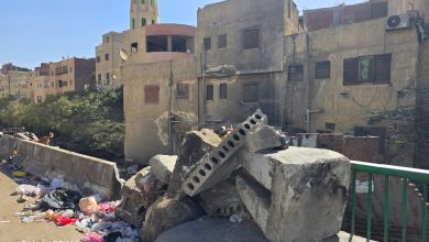 صورة محافظة الجيزة ترفع الكتل الخرسانية وتفتح سلم مشاه مدينة النور بحي الهرم