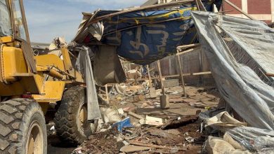 صورة حملة مكبرة بسوق المنهل بمدينة نصر لاستعادة الانضباط ورفع الإشغالات