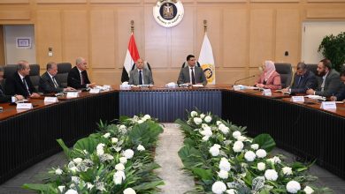 صورة وزير الصناعة يبحث مع محافظ القاهرة ورئيس اتحاد الصناعات خطة تطوير منطقة شق الثعبان