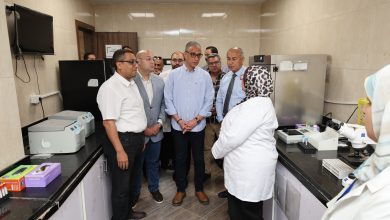 صورة الأنصارى يتفقد مستشفى شبرامنت المركزي للاطلاع على مستوى الخدمات الصحية المقدمة للمواطنين