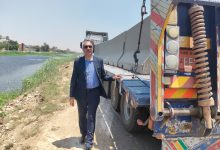 صورة بعد التحرك البرلماني.. بدء أعمال تأمين طريق المريوطية وتركيب الحواجز الخرسانية